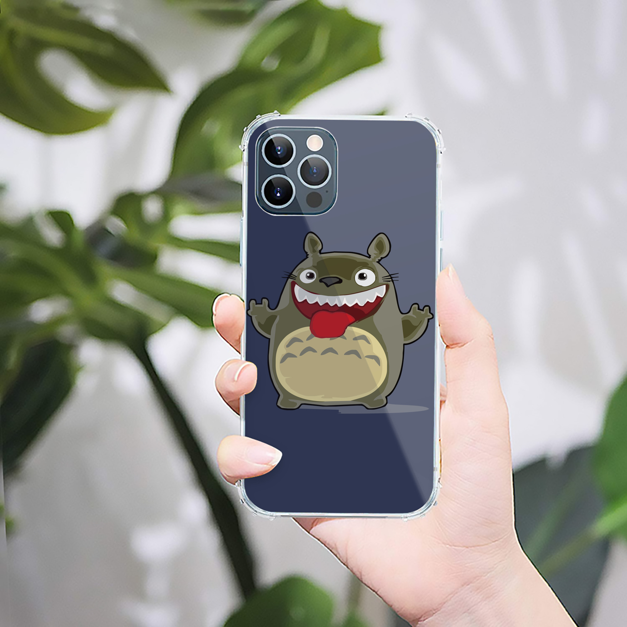 （画像用） となりのトトロ 草壁メイ 草壁サツキ My Neighbor Totoro Satsuki Kusakabe Mei Kusakabe 【iPhone 12シリーズ対応】透明スマホケース（クリアソフトケース）